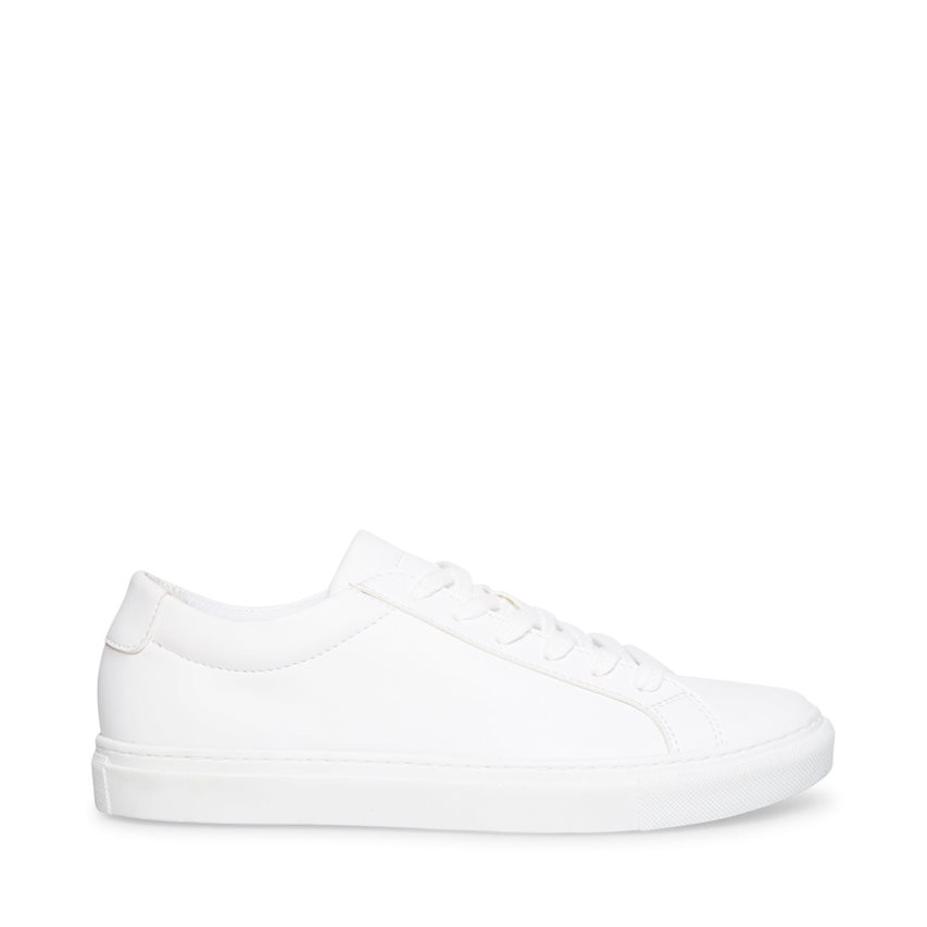 White Steve Madden Bolo Men\'s Sneakers | PH 3705PCV